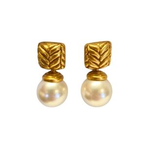 Julie Voss Elegant Pearl Drop Earrings